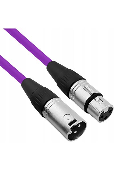 NO BRAND Cablu microfon XLR XLR 6 m 0,23mm violet Red's music mc0160-p