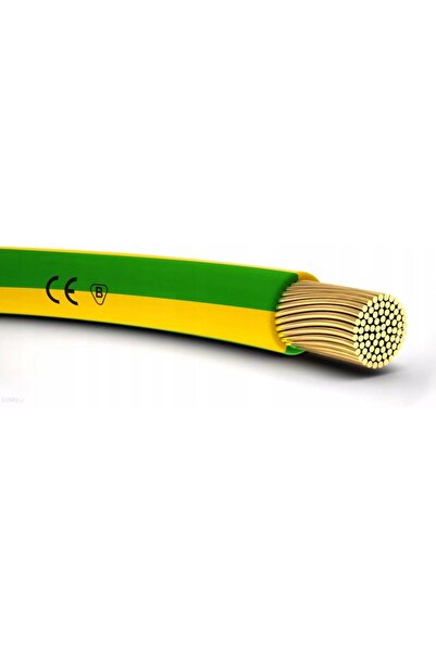 Elektrokabel Turek Cablu LgY 1x6 mm² galben-verde 10m