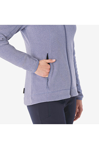 NO BRAND Quechua MH100 jachetă polar fleece turistică de damă cu fermoar