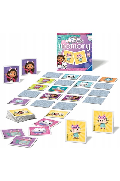 RAVENSBURGER Joc de memorie, Memorie, Casa Pisicii Kati, Puzzle memo Gabi pen...