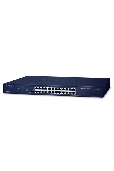 Planet Switch FNSW-2401 negestionat Fast Ethernet (10/100) 1U Albastru