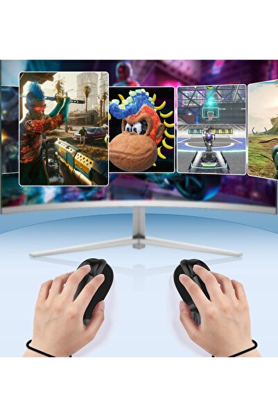 NO BRAND Adaptor grip suport mouse pentru Joy-Con Nintendo Switch 2 negru