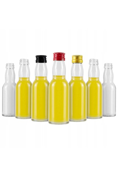 NO BRAND 50x sticluțe de sticlă MINI MONOPOL de 40ml pentru băuturi alcoolice...