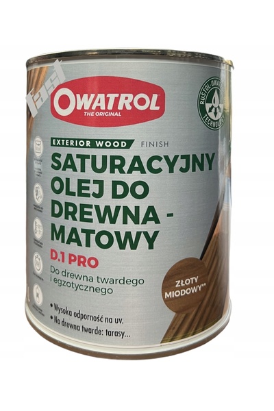 NO BRAND Owatrol D1 PRO – ulei de impregnare a lemnului cu protecție UV, culo...