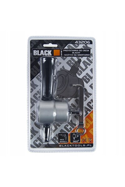 BLACK Foarfecă pentru tăiat tablă metalică, atașament pentru mașină de găurit