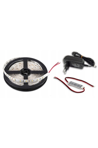 NO BRAND Kit bandă LED 3528 SMD 5m Sursă de alimentare Dimmer