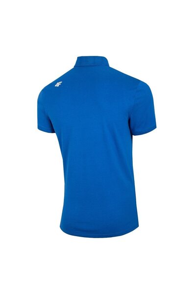 4F Tricou polo din bumbac pentru bărbați PTSM366 bleumarin 031S M