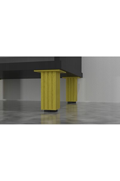 NO BRAND 4 x PICIOR DE MOBILIER DIN ALUMINIU, REGLABIL, AURIU, H 15cm, CAPACI...