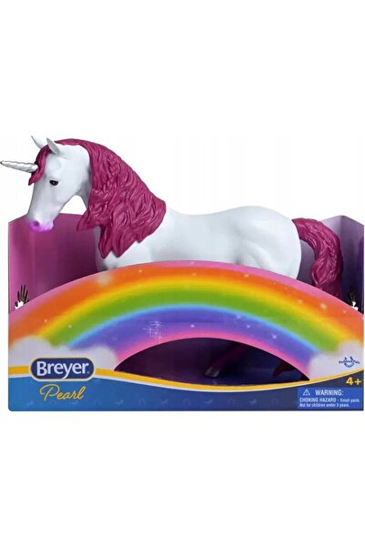 NO BRAND Figurină Breyer Horse Paddock Pals Ponei UNICORN PEARL Alb Roz 7822