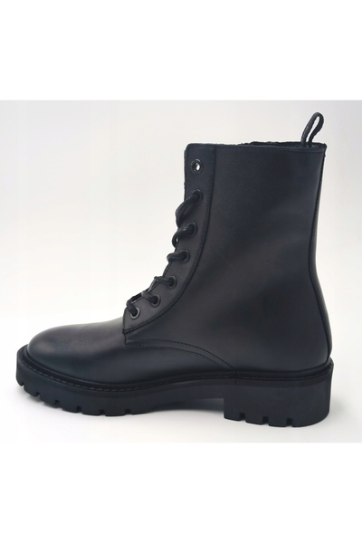Calvin Klein Jeans Ghete de școală COMBAT BOOT MID ZIP LTH IN |   MĂRIMEA 36