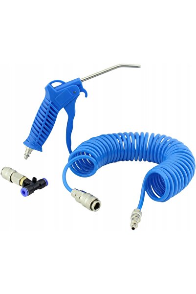 Silver Pistol de suflat aer pentru cabină TIR, furtun de 5M + declanșator pen...