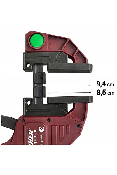 NO BRAND Clemă de tâmplărie cu eliberare rapidă PIHER Maxi Quick 30 cm 300 kg...