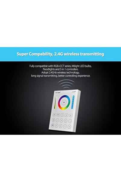 NO BRAND Miboxer telecomandă de perete RGB+CCT 8 zone 2.4GHz alimentare 2xAAA...