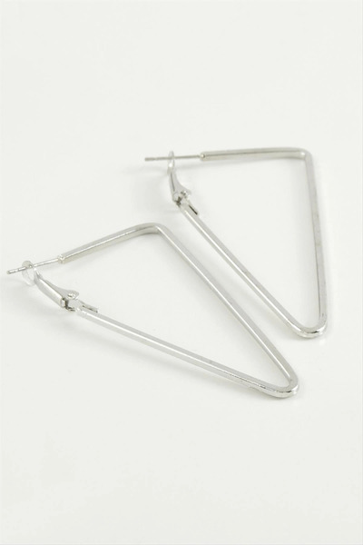SORA GROUP Triangle Hoop Earrings 7 cm
