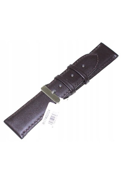 NO BRAND Curea de ceas din piele maro 24 mm JVD R17402