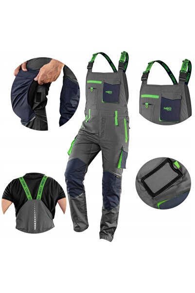 NEO Tools Salopetă de lucru PREMIUM - 100% bumbac, Ripstop, mărimea L