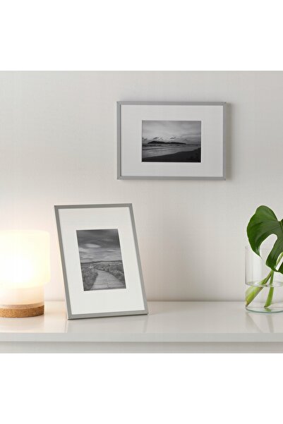 NO BRAND IKEA LOMVIKEN Ramă, aluminiu, argintiu, 21x30 cm format A4