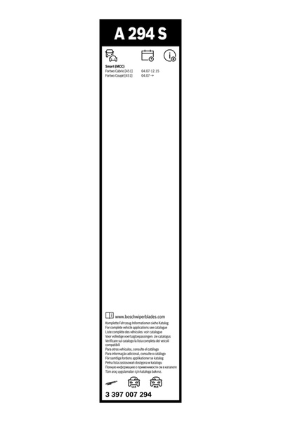Bosch Lamelă ștergător 3 397 007 294
