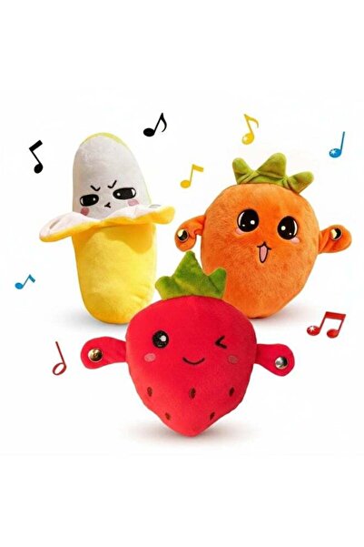 Generic Interactive Music Plush Fruit Toys Set ,Touch-Sensitive Fruit Musical...