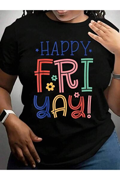 2BIR Happy Fri-Yay Friyay Weekend Friday Floral Back To School Black Graphic ...