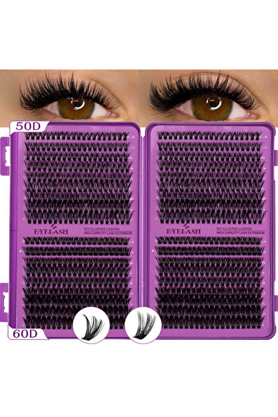 Choice3 50D 60D D Curl Individual Eyelash Clusters High Capacity Dense Eyelas...