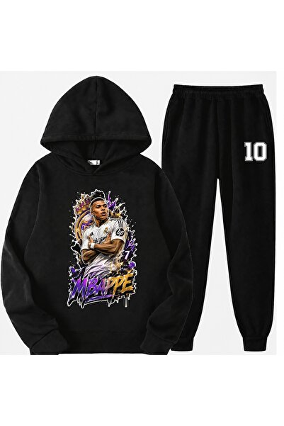 SVART WEAR Set de trening pentru copii cu imprimeu Kylian Mbappe, 100% bumbac...