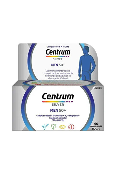 Centrum Silver 50+ for men, 60 tablets, Wyeth Lederle