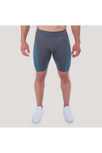 GymBeam OG1 Șorturi fără cusături Gri/Albastru XL