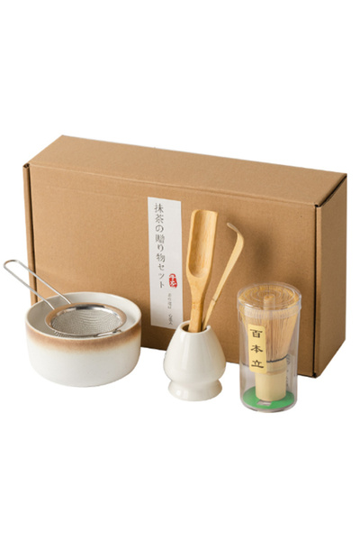 EHOME Matcha Whisk Set, 6 Pcs Matcha Set with Bamboo Matcha Scoop and Stainle...