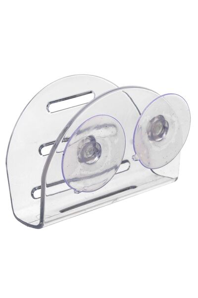 Zâna Casei Suport acrilic cu ventuză pentru burete de baie 11x5x7.5cm