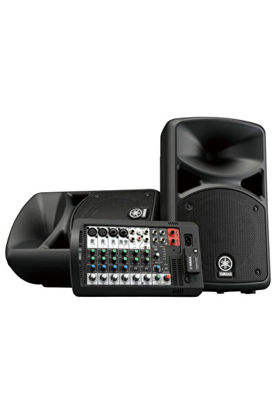 Yamaha Sistem portabil PA 2x200W STAGEPAS 400BT, Mixer detasabil, Bluetooth