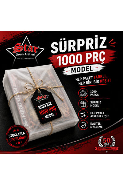 Star Oyun STAR 1000 Parça Sürpriz Puzzle - Karışık Model Gönderim