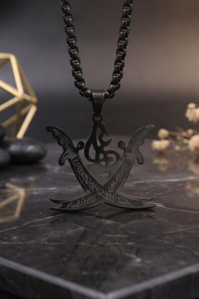 Prestige Hz. Ali Zulfiqar Sword Necklace Stainless Steel Chain 902890