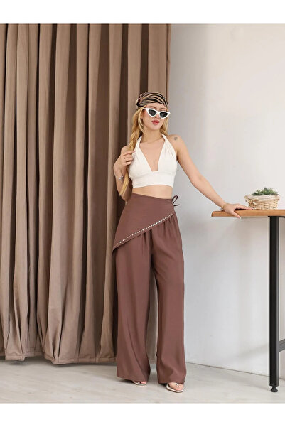 nazzain Modal Fabric Trousers with Scarf