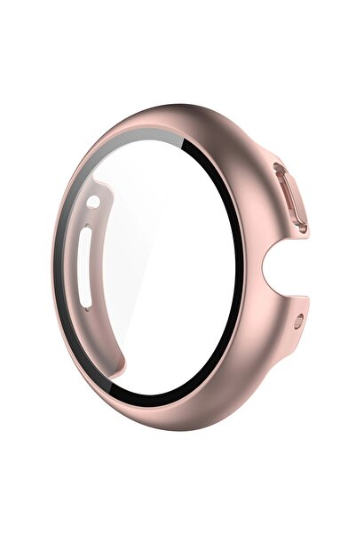 BizonMobile Θήκη με σκληρυμένο γυαλί για Google Pixel Watch 4 41mm, Ροζ χρυσό