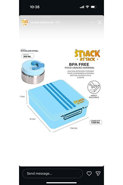 Snack Attack SA bento lunch box for kids