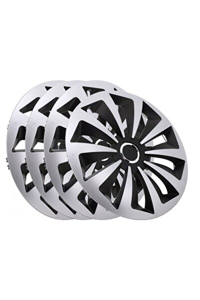 NO BRAND 4x Capace universale Fox Ring Mix argintii de 14 inci pentru roțile ...