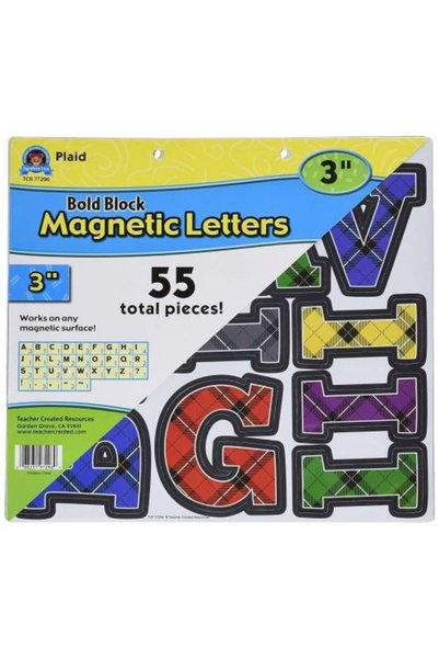 Generic (Unbranded) Resurse create de profesor: Litere magnetice de 3 inci, î...