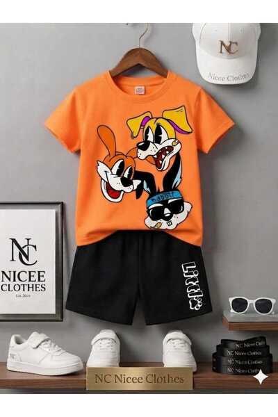 Leto Lykia Summer Children's T-Shirt Shorts Unisex (3-Piece Printed Set)