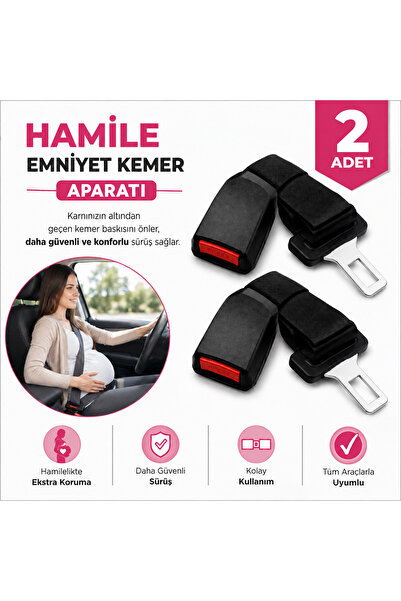 MemoDigital Hamile Emniyet Kemeri Uzatma Aparatı 2 Adet – Karın Bölgesine Bas...