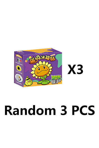 Choice Random 3pcs New Plant Vs. Zombie Pea Shooter Zombies Refrigerator Stic...