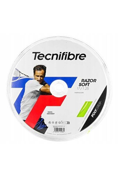 NO BRAND Tecnifibre Razor Soft 1.30 coardă de tenis rolă 200m verde lime