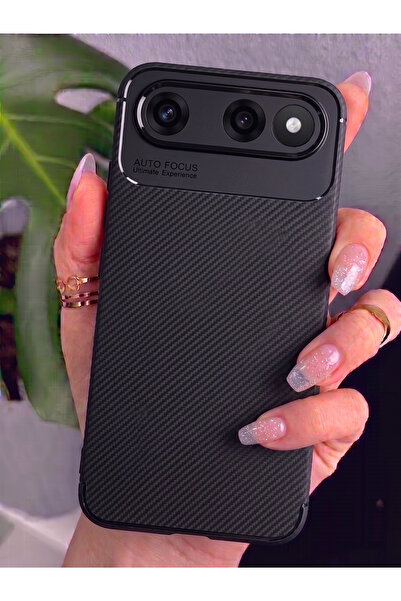 Rivor Tecno Spark 50 5G Uyumlu Kılıf Kamera Korumalı Darbe Emici Karbon Desen...