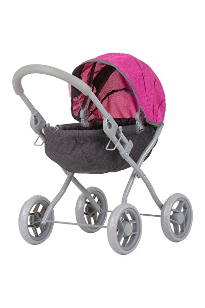 Chipolino Carucior pentru papusi Daisy grey pink linen
