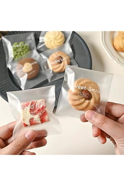 Generic Brand Frosted Semi-Transparent OPP Bags, 100 PCS Bags with Cute Engli...