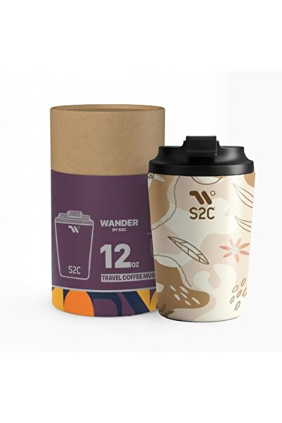 Generic S2C WANDER Series - Premium Insulated Coffee Travel Mug with Lid, Lea...
