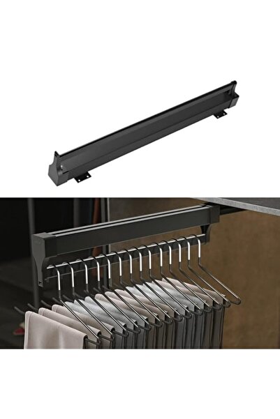 Generic EMISOO Wardrobe Extendable Hanger Pull Out Pants Rack Adjustable Clos...