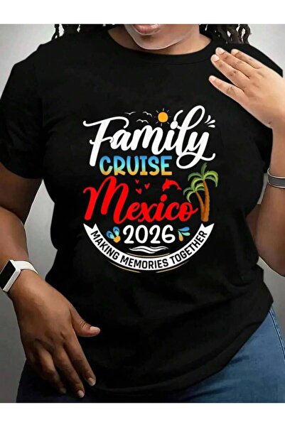 kai22 2026 Cruise Vacation Trip Black Graphic T Shirts Tee