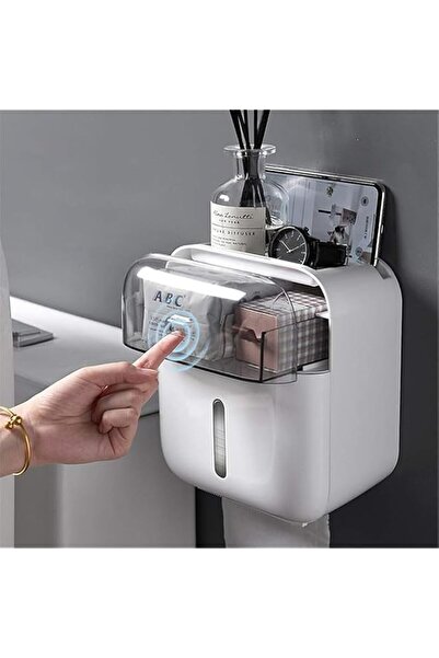 Generic Toilet Paper Holder, Multifunction Self Adhesive Waterproof Tissue Di...