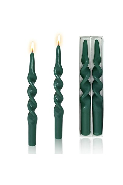 Generic Brand 9.5 Inches Handmade Spiral Taper Candles Flameless Dripless Sti...